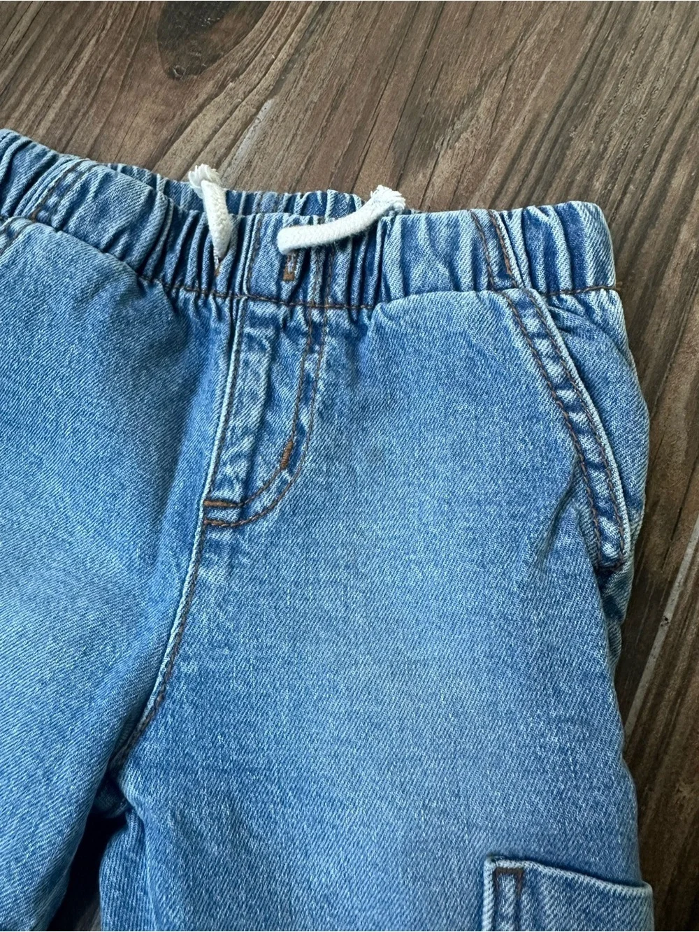 Kids Denim Cargo Joggers & Straight leg Jeans old navy/ Cat & Jacki Bundle Size
